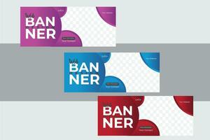 Web Banner Design Template. vector