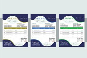 Invoice Design Template vector