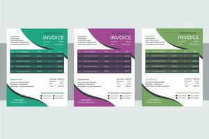 Invoice Design Template vector