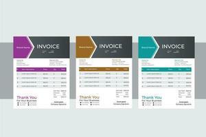 Invoice Design Template vector