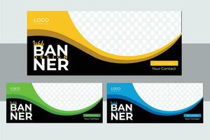 Web Banner Design Template. vector