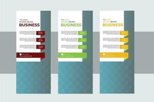 Rollup Banner Design Template. vector