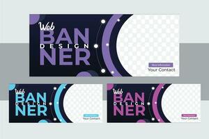 Web Banner Design Template. vector
