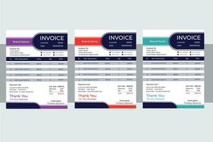 Invoice Design Template vector