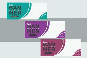 Web Banner Design Template. vector