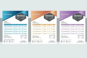 Invoice Design Template vector