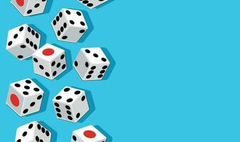 Gambling Dices background. vector illustration