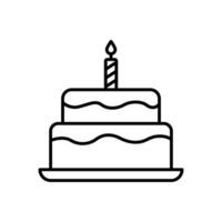 Birthday Cake icon vector design templates simple and modern