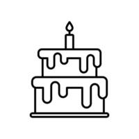 Birthday Cake icon vector design templates simple and modern