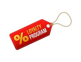 Loyalty program in flat style. Discount coupon. 3d coupon reward. Discount, loyalty program, promotion. vector