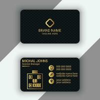 Modern Luxury business card template design vector