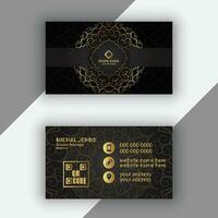 Modern Luxury business card template design vector