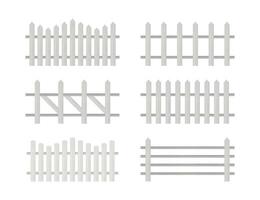 Wooden fence. Rustic fence, pickets Vector stock illustration