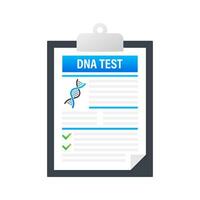 DNA testing, genetic diagnosis concept. Genetic engineering concept. Can use for web banner. Deoxyribonucleic acid. Vector illustration