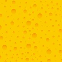 Seamless cheese texture with large holes. Vector illustration of a useful meal.