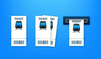 Ticket bus, great design for any purposes. Transport vector. Business icon. vector