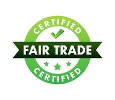 Fair trade icon, label. Professional partnership and networking. Vector stock illustration.