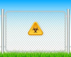 Fence mesh radioctive, great design for any purposes. Vector graphic. Vector illustration