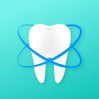 dientes con proteger icono diseño. dental cuidado concepto. dientes icono dentista. sano dientes. humano dientes. vector valores ilustración