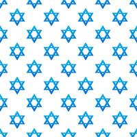 Star david, great design for any purposes. Pattern flat icon on white backdrop. Blue vector background