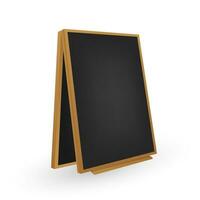 Menu Black Board. Different View. Vector stock illustration.