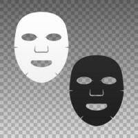 facial máscara plano icono. medicamento, cosmetología y salud cuidado. valores ilustración vector