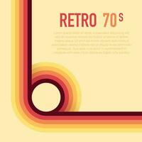 70s, 1970 abstract vector stock retro lines background. Vector illustration.