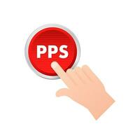 PPS   Pay Per Sale, business concept. Vector stock illustration