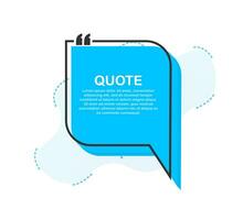 Set Quote frames. Blank template with print information design quotes. Vector stock illustration.