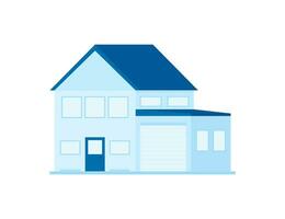 Businessmans hand holding a house. Home rental, property, real estate concept. Vector illustration. Technology concept