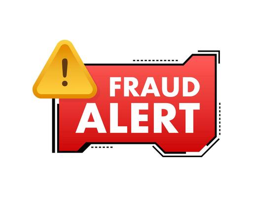 Fraud alert. Security Audit, Virus Scanning, Cleaning, Eliminating Malware, Ransomware Vector stock illustration