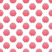 Human brain pattern. Thinking process, brainstorming, good idea, brain activity. Vector stock illustration