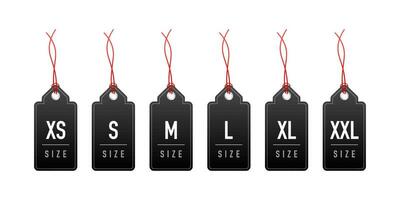 Premium Vector  Clothes sizes sign. xs s m l xl xxl.