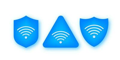 Private network icon. Security wifi internet and Private network. Virtual private network. Vector stock illustration