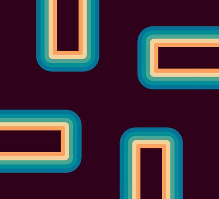 70s, 1970 abstract vector stock retro lines background. Vector illustration.