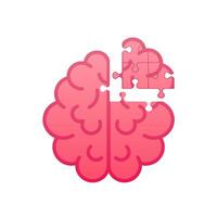 Human brain icon. Thinking process, brainstorming, good idea, brain activity. Vector stock illustration