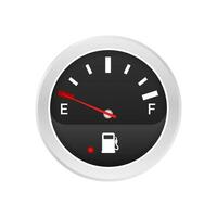 Fuel indicator. Illustration on white background for design ,Empty Energy. Vector stock illustration