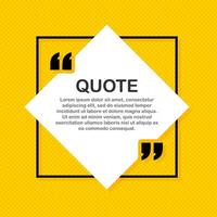 Set Quote frames. Blank template with print information design quotes. Blank template quote. Vector stock illustration