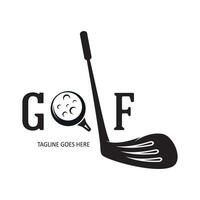 golf pelota logo, golf diseño palo logo, logo para profesional golf equipo, golf club, torneo, golf Tienda negocio, golf curso, evento vector