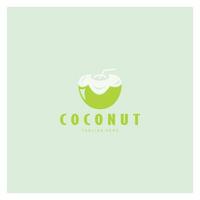 coconut logo design template illustration vector