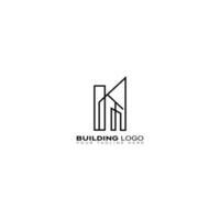 Building logo template with modern unique concept Premium Vector