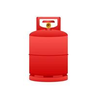 Gas cylinder tank. Lpg propane bottle icon container. Oxygen gas. Vector stock illustration