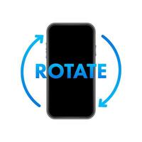 Rotate smartphone isolated icon. Device rotation symbol. Turn your device vector