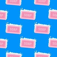 Pink soap pattern on colorful background. Vector illustration object. Top view. Foam water. Flat soap. Doodle, bubble. Vector stock illustration