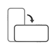 Rotate smartphone isolated icon. Device rotation symbol. Turn your device vector