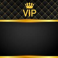 VIP abstract quilted background, diamonds and golden letters with crown. vector