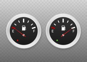 Fuel indicator. Illustration on white background for design ,Empty Energy. Vector stock illustration