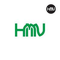 Letter HMN Monogram Logo Design vector