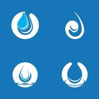 Water drop icon and symbol vector template