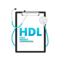 HIGH DENSITY LIPOPROTEIN. Icon for concept design. Blood pressure concept. High blood pressure. vector